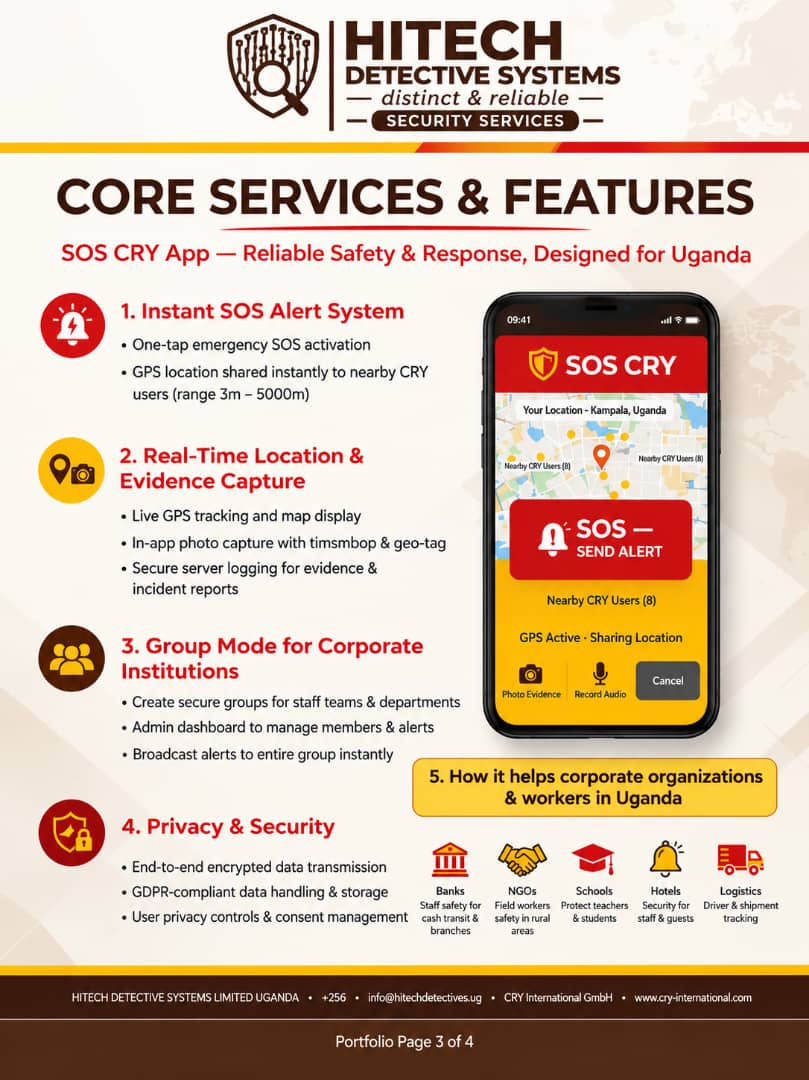 SOS CRY App & Digital Safety